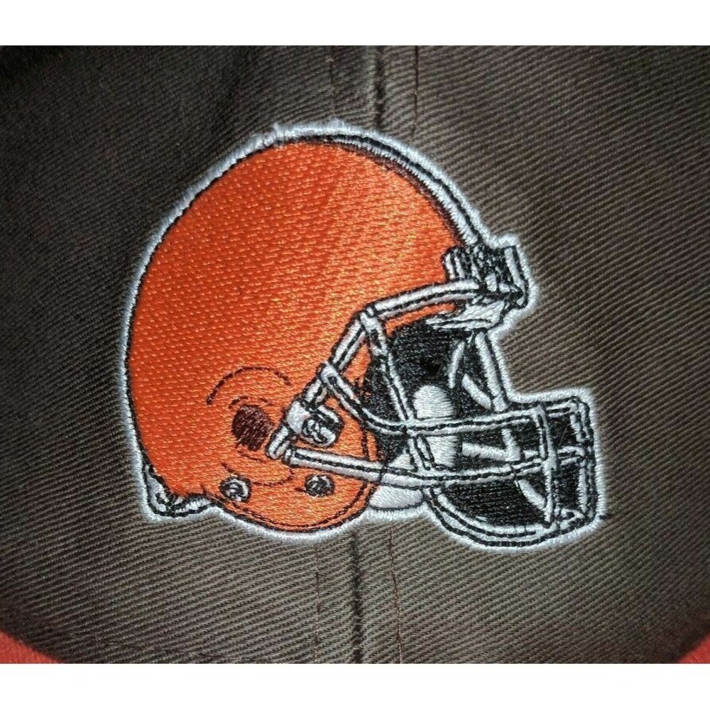 CLEVELAND BROWNS SNAPBACK HAT CAP RARE 1990s HELMET LOGO NFL FOOTBALL RARE HTF - Picture 2 of 7